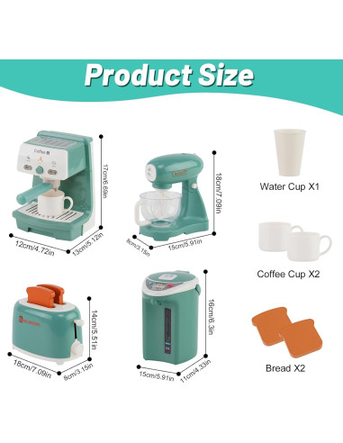 Set de Juguetes de Cocina Ark Miido con Licuadora y Tostadora