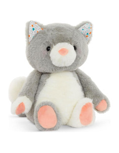 Gato de Peluche B. toys Cosmo Nublado 30 cm Gris y Blanco