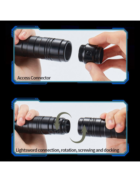 Sable de Luz Dueling S OUJCEN 15 Colores RGB Mango Metal 56cm