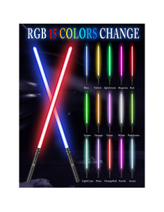 Sable de Luz JvmuSaber 99 cm RGB Mango Metal Recargable 2