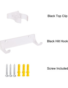 Soporte de Montaje en Pared LEKUSHA para Sable de Luz - 4 Piezas 2