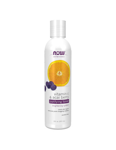 Tónico Purificante NOW Solutions Vitamina C y Acai 236.6 ml