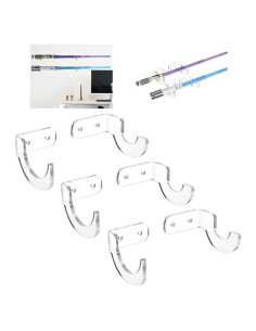 Soporte para Sable de Luz WANLIAN Acrílico Transparente 6 Pzas