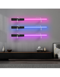 Soporte para Sable de Luz WANLIAN Acrílico Transparente 6 Pzas 2