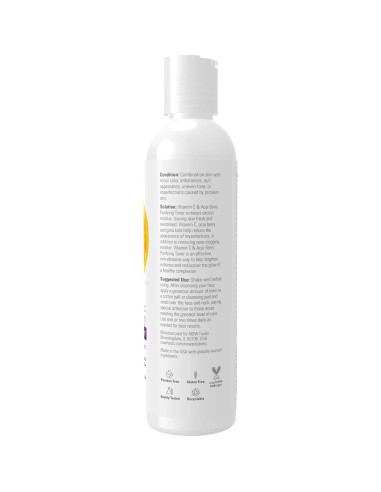 Tónico Purificante NOW Solutions Vitamina C y Acai 236.6 ml