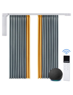 Riel Motorizado de Cortinas ZSTARR 220cm Control Remoto