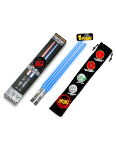 Palillos de Sable de Luz LED Led Sabers Azul 26 cm 2 pares