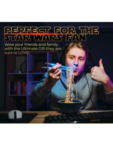 Palillos de Sable de Luz LED Led Sabers Azul 26 cm 2 pares