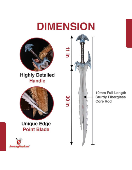 Daga de Espuma Réplicas de Armory Guerrero Dremona 104,77 cm