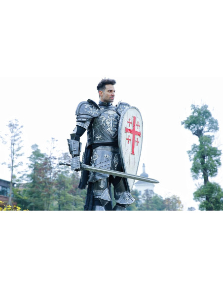 Espada Grande Medieval LOOYAR 47.2" PU Cruzado Caballero