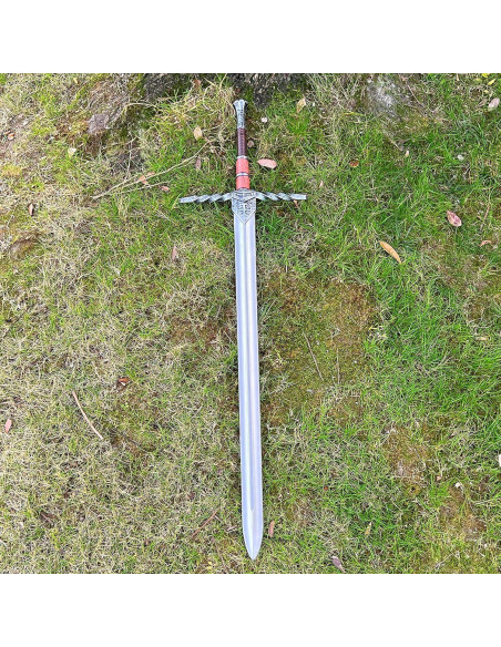 Espada Grande Medieval LOOYAR 47.2" PU Cruzado Caballero