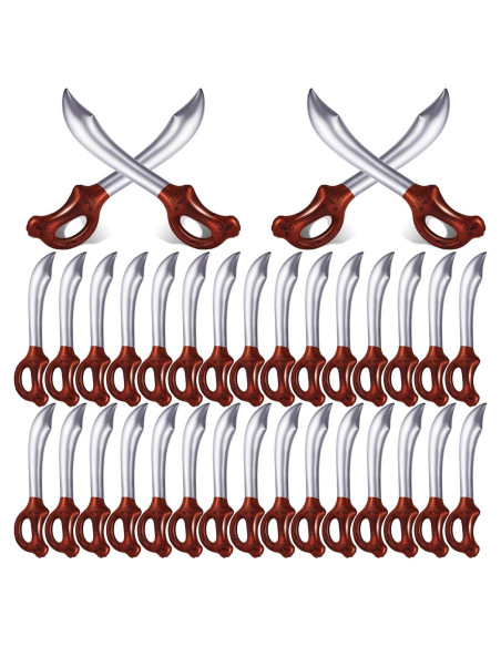 35 Espadas Pirata Inflables ZAUGONTW para Fiesta de Halloween