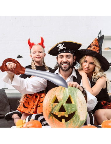 35 Espadas Pirata Inflables ZAUGONTW para Fiesta de Halloween