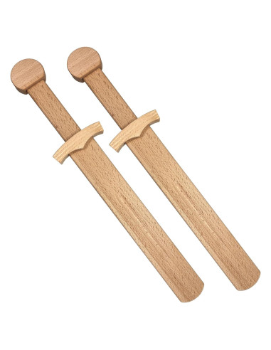 Espada de Juguete de Madera La Aventura Te Espera 43 cm - Set de 2