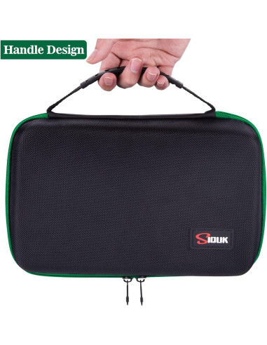 Caja de Almacenamiento de Dados SIQUK Verde Doble Bandeja