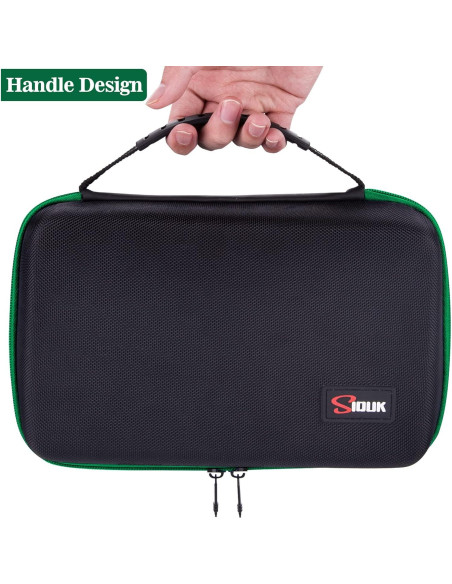 Caja de Almacenamiento de Dados SIQUK Verde Doble Bandeja