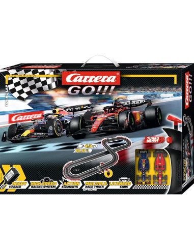 Pista de Carreras Carrera GO Vuelta Voladora 1:43 con 2 Coches