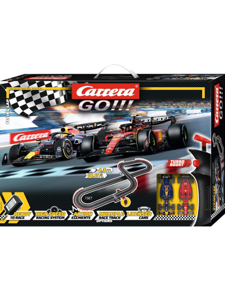 Pista de Carreras Carrera GO Vuelta Voladora 1:43 con 2 Coches Pista de Carreras Carrera GO Vuelta Voladora 1:43 con 2 Coches