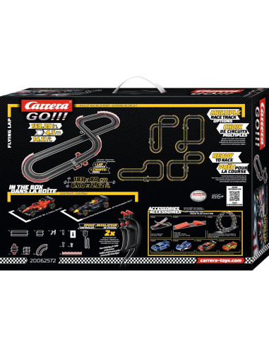 Pista de Carreras Carrera GO Vuelta Voladora 1:43 con 2 Coches