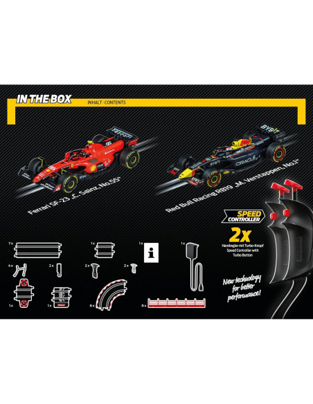 Pista de Carreras Carrera GO Vuelta Voladora 1:43 con 2 Coches Pista de Carreras Carrera GO Vuelta Voladora 1:43 con 2 Coches