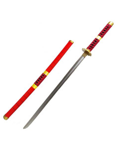 Espada de Cosplay Roronoa Zoro damdos 102cm Espuma PU Roja