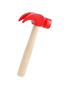 Martillo de Madera Fowecelt para Niños 16.5x7.6cm Rojo