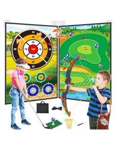 Juego de golf y arco 4 en 1 VOPOGLNE para niños