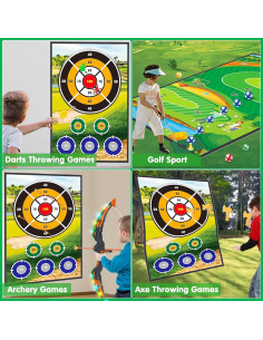 Juego de golf y arco 4 en 1 VOPOGLNE para niños 2