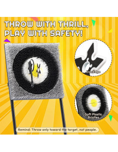 Juego de Lanzamiento de Hachas A11N | Metal Resistente, 6 Hachas 2