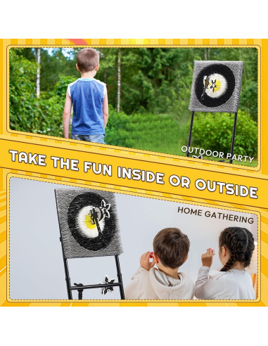 Juego de Lanzamiento de Hachas A11N | Metal Resistente, 6 Hachas