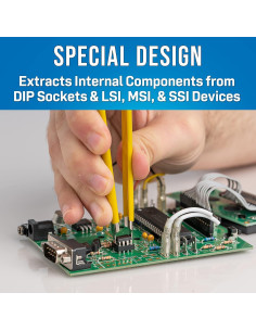 Extractor DIP/IC Aislado Jonard S-340 de Acero Inoxidable 10.16 cm 2