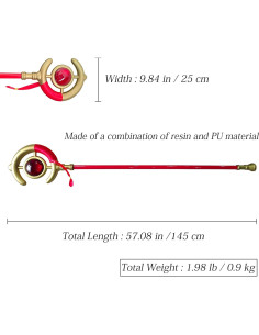 Bastón de Cosplay Frieren EVA-FRIEREN 145,4 cm Accesorios 2