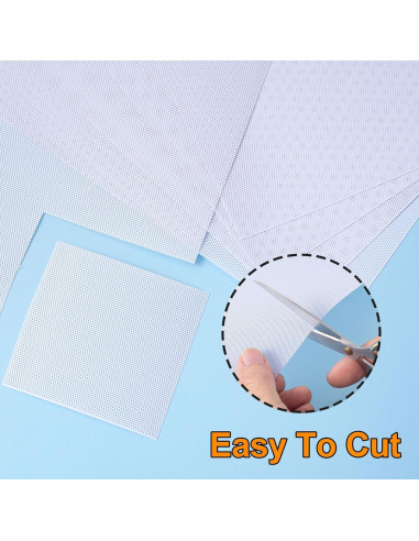 5 Hojas Malla de Ojos Fursuit Pndeyo Blanca 300x200mm