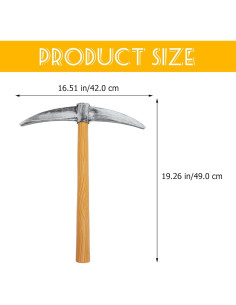 Pala de Disfraz Realista Cosplay Accesorio 49x41cm 2