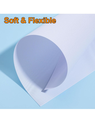 5 Hojas Malla de Ojos Fursuit Pndeyo Blanca 300x200mm