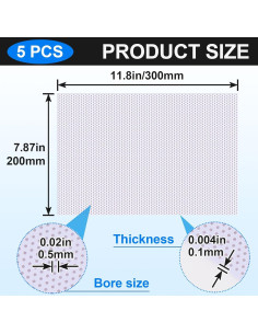 PAGOW Malla de Ojos de Fursuit Blanca 5 Hojas 30x20 cm 2