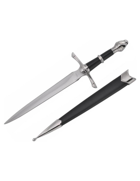 Daga Medieval Wuu Jau H-5921 con Funda Negra 35,56 cm