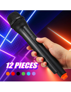 Micrófono Falso de Plástico Sanwuta 12 Pcs para Disfraz 2