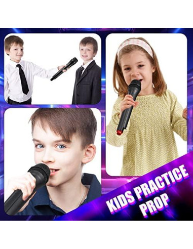 Micrófono Falso de Plástico Sanwuta 12 Pcs para Disfraz