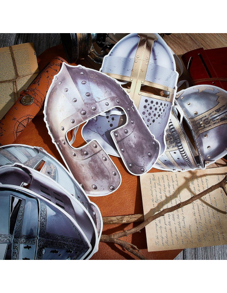 18 Máscaras de Caballero Medieval Zhanmai para Fiesta y Cosplay