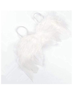 Set Alas de Ángel de Plumas Blancas + Diadema para Bebés 2