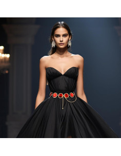 Cinturón de Cosplay de Joya Roja Ajustable para Mujeres 2