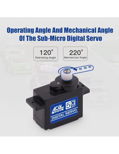 Servo Digital AGFRC B05CLS 8g 1kg 0.075s para RC 1/28