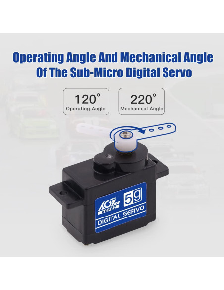 Servo Digital AGFRC B05CLS 8g 1kg 0.075s para RC 1/28