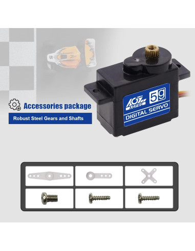 Servo Digital AGFRC B05CLS 8g 1kg 0.075s para RC 1/28