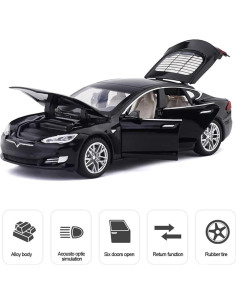 Coche Diecast EROCK Modelo S 1:32 Retroceso con Luz 2