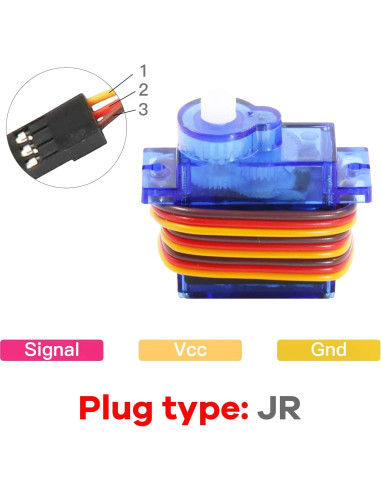Servo Micro FS90RZ 360 Grados 9g con Ruedas para RC