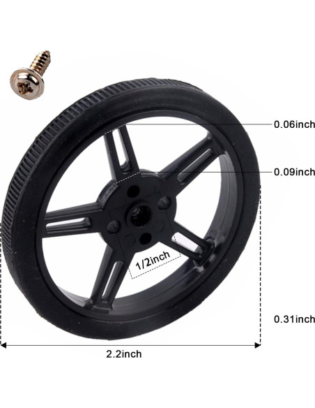 Servo Micro FS90RZ 360 Grados 9g con Ruedas para RC