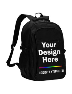 Mochila Personalizada Unisex Genérica 32.8L Negra