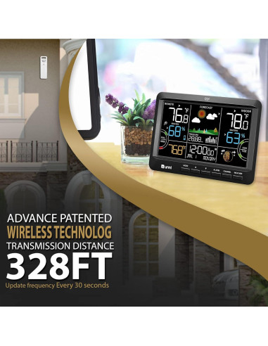 Estación Meteorológica Inalámbrica U UNNI Termómetro Interior Exterior